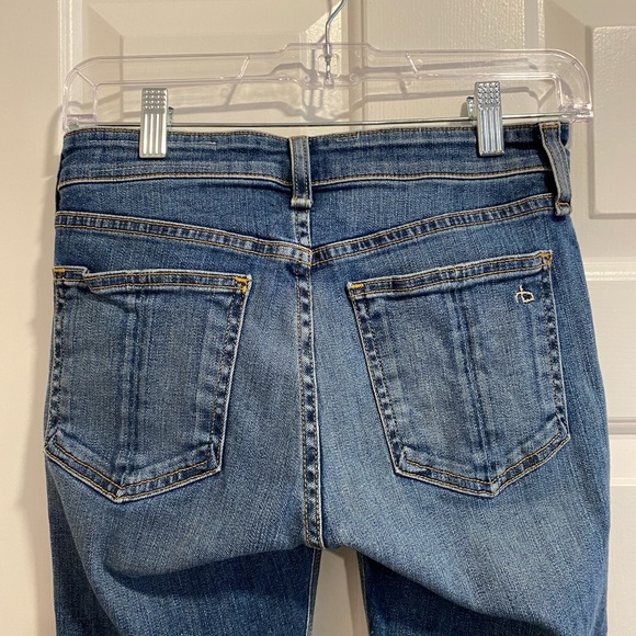 Rag & Bone Hampton Cate Mid-Rise Ankle Skinny Frayed Hem Jeans Size 24 - Picture 15 of 16